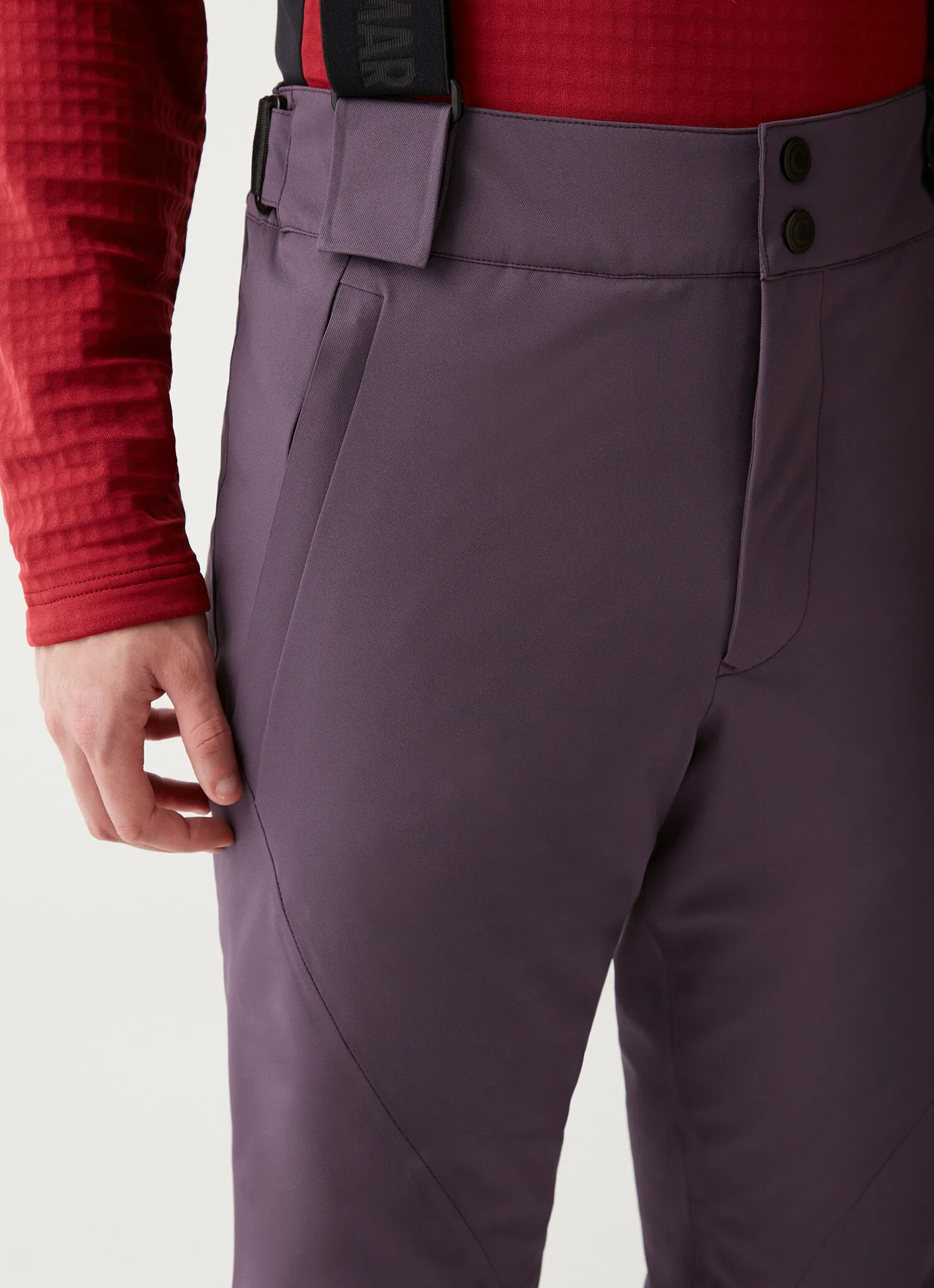 Two-way stretch ski salopettes with Recco®