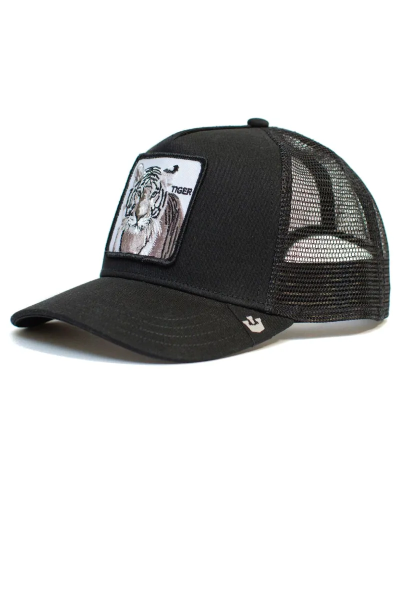 Unisex White Tiger Trucker Hat