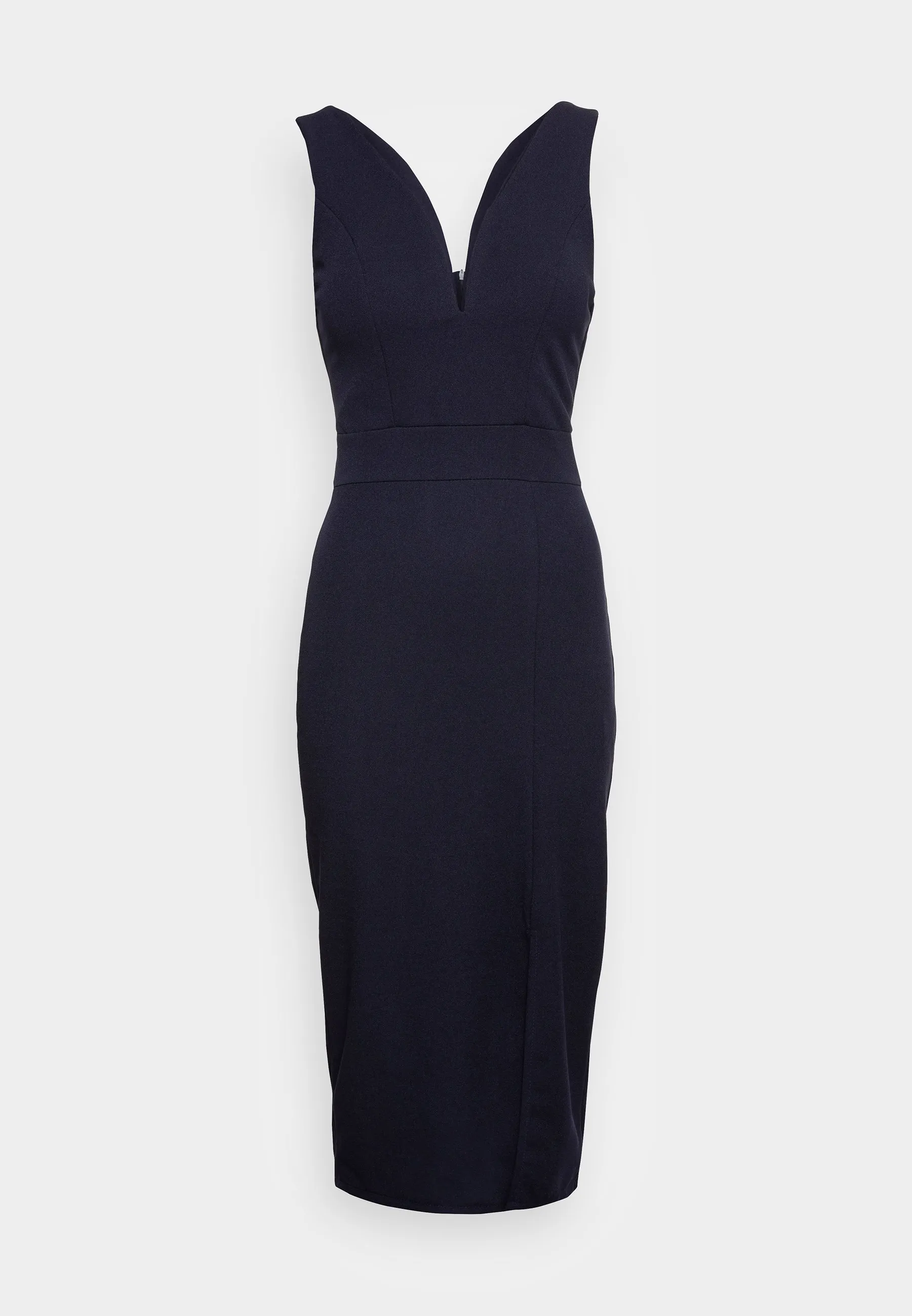 V NECK MIDI - Vestito di maglina
