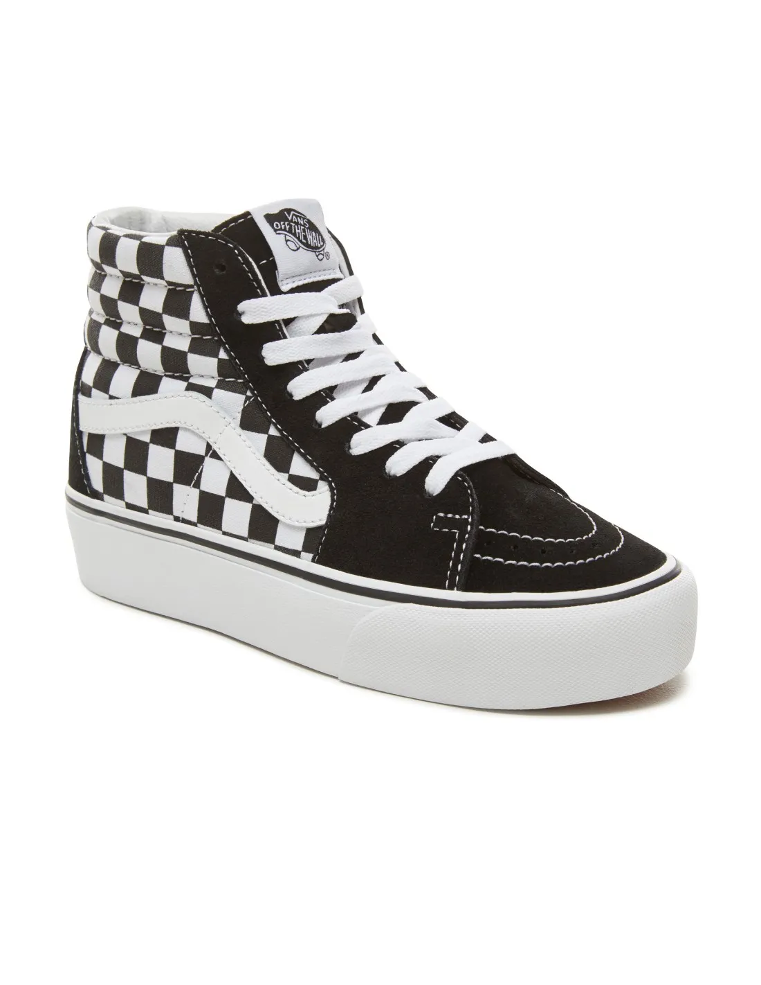 Vans Ua Sk8-hi Platform 2.0 Checkerboard / True White