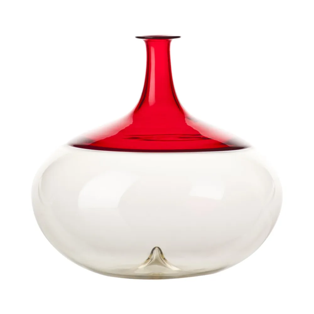 Venini Vaso Bolle Pagliesco/Rosso 502.01