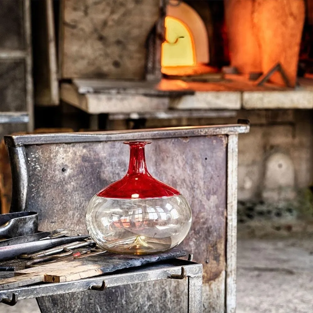 Venini Vaso Bolle Pagliesco/Rosso 502.01