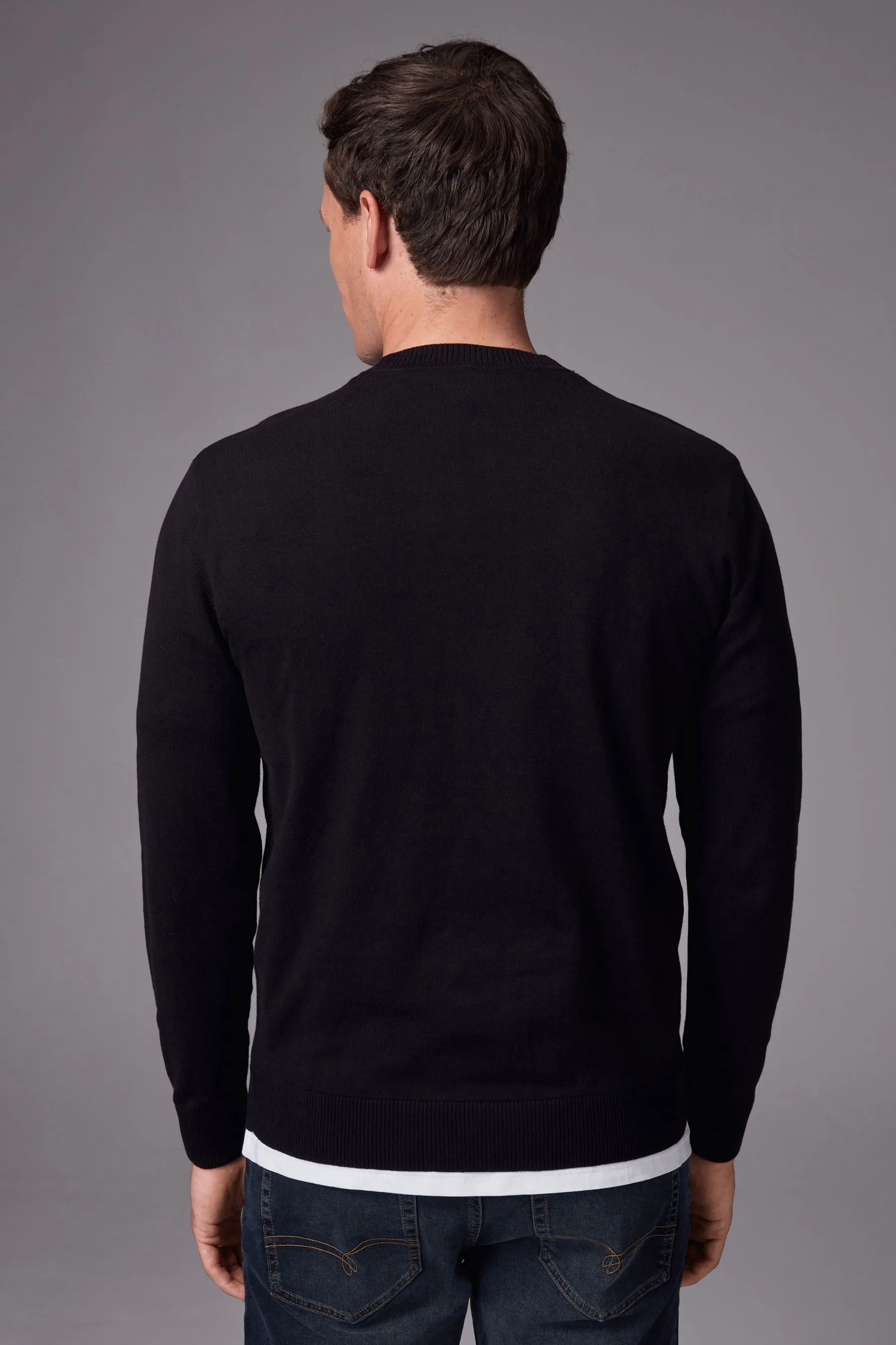 Vestibilità regolare Cotton Rich Girocollo Maglione    