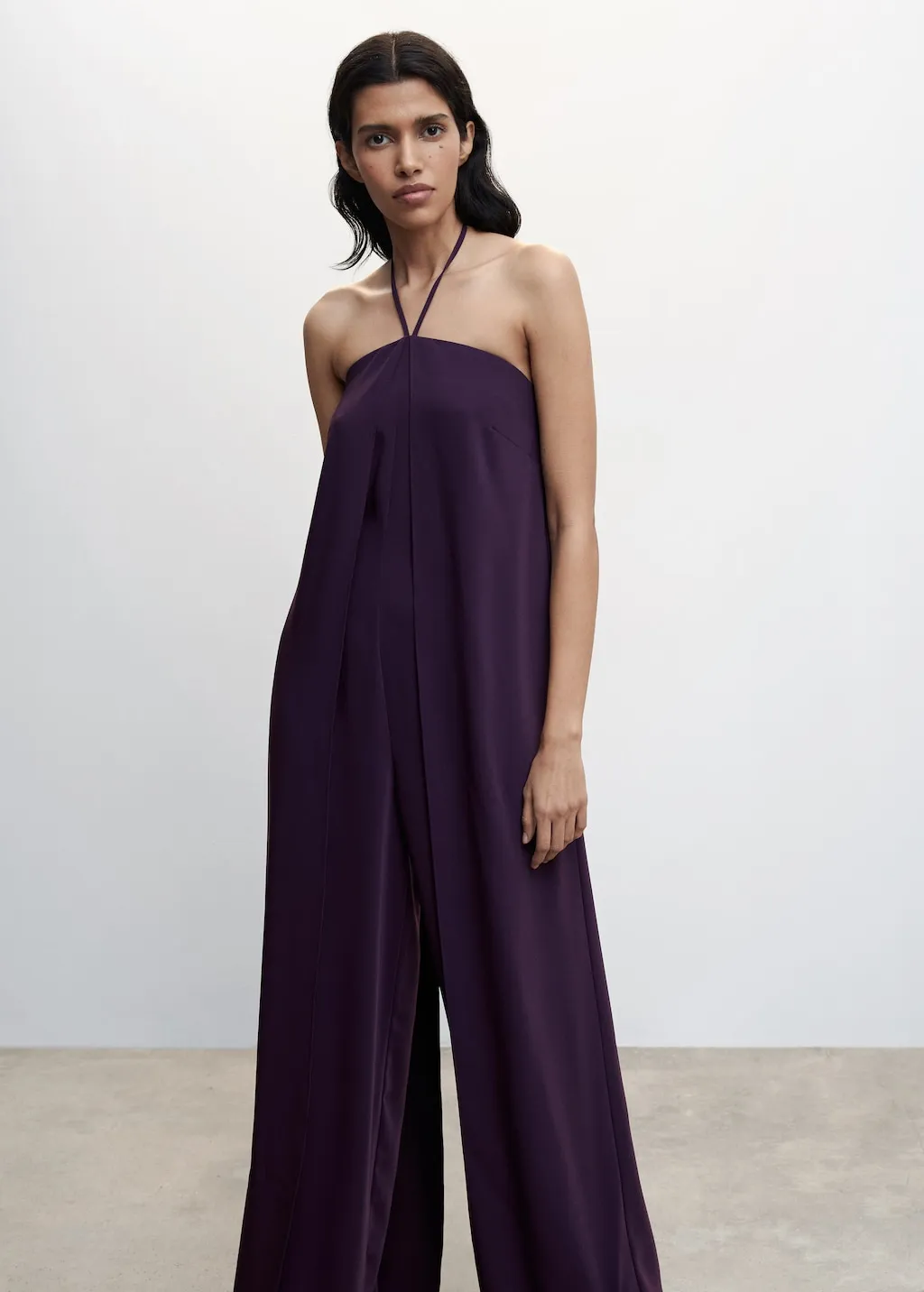 Vestito a tuta halter schiena scoperta