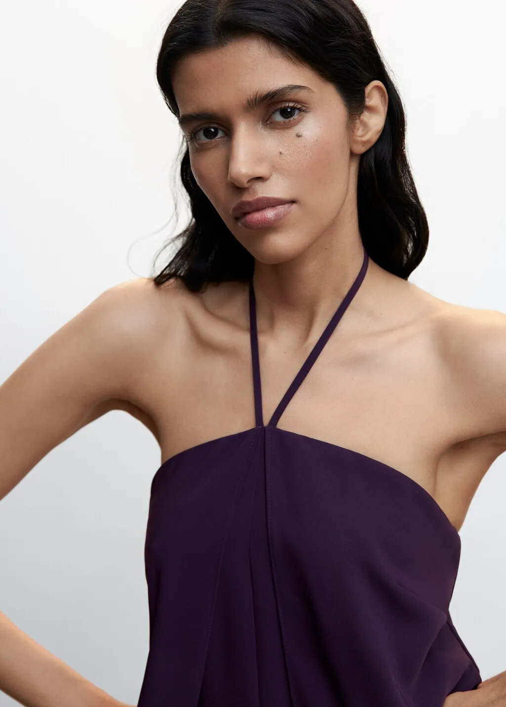 Vestito a tuta halter schiena scoperta