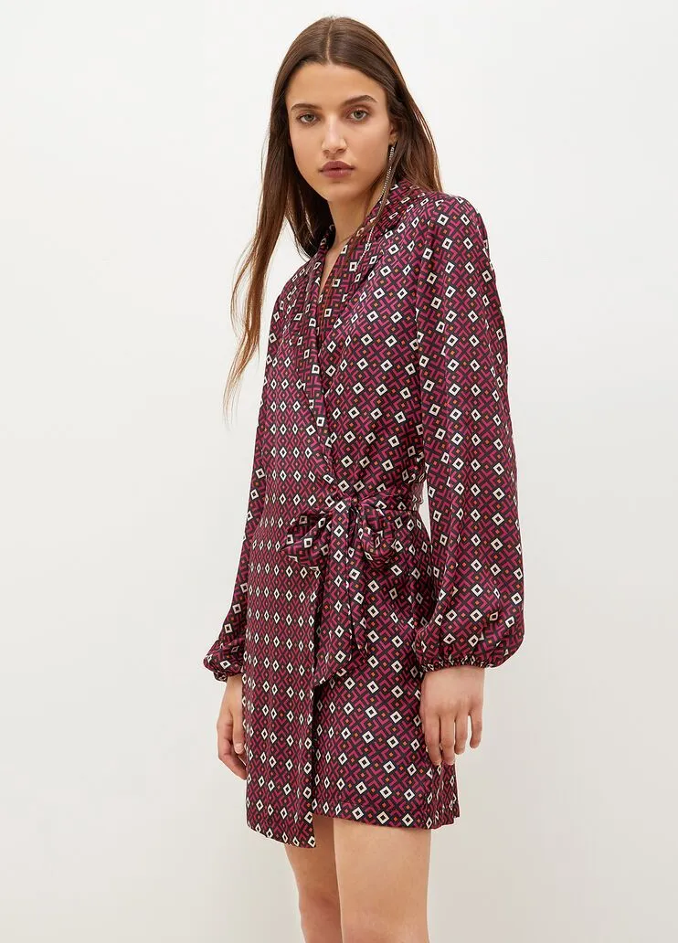 Vestito con stampa geometrica liu jo