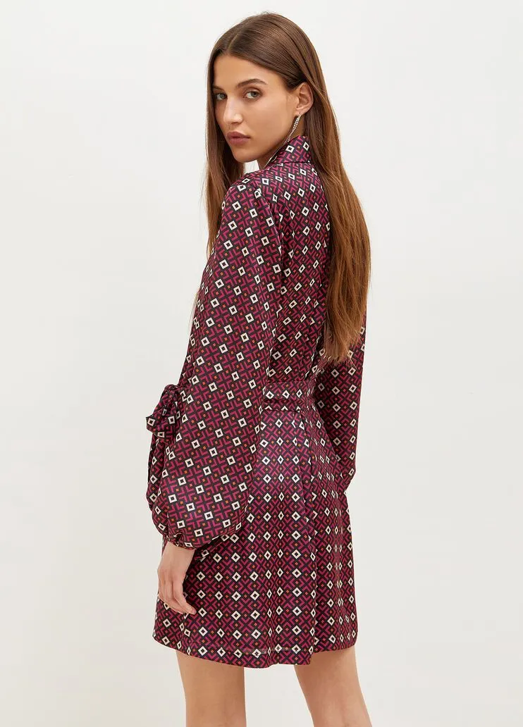 Vestito con stampa geometrica liu jo