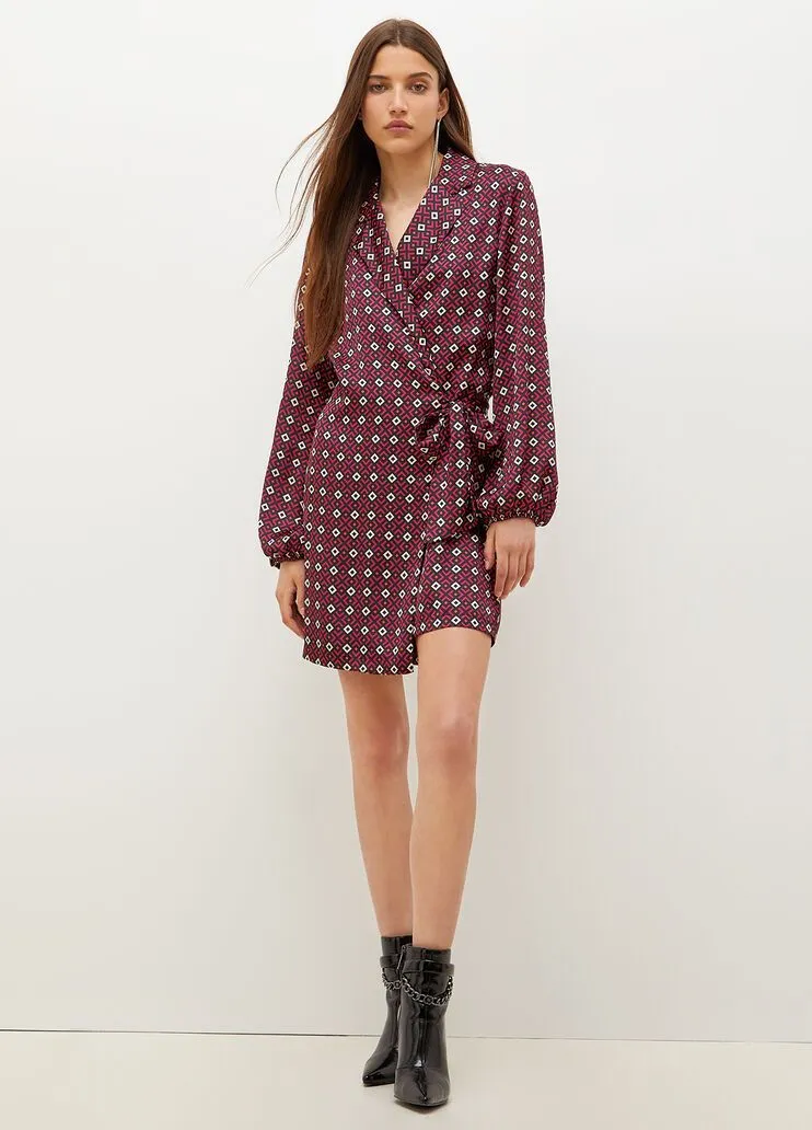 Vestito con stampa geometrica liu jo