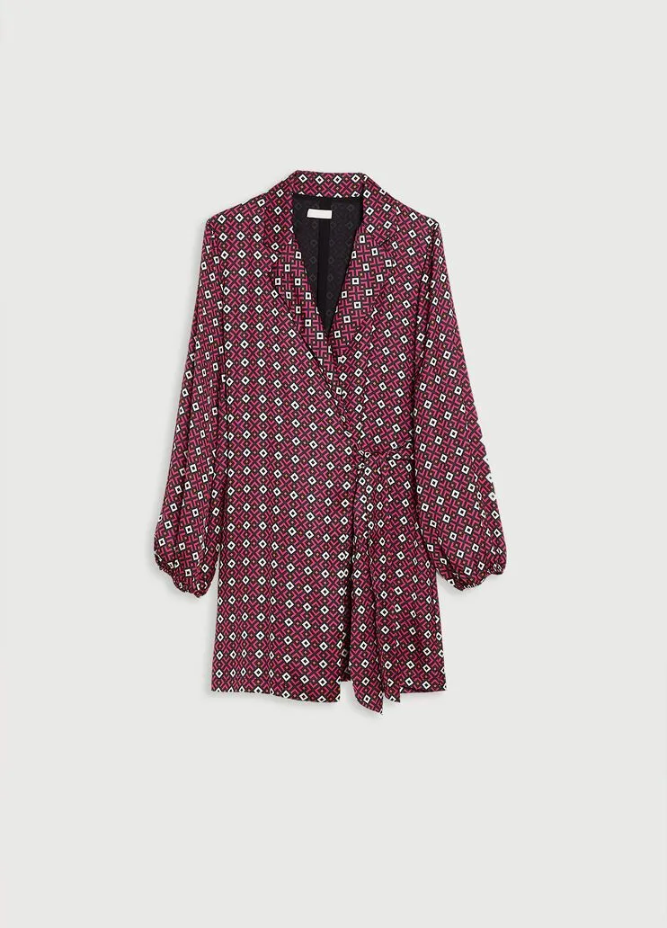 Vestito con stampa geometrica liu jo