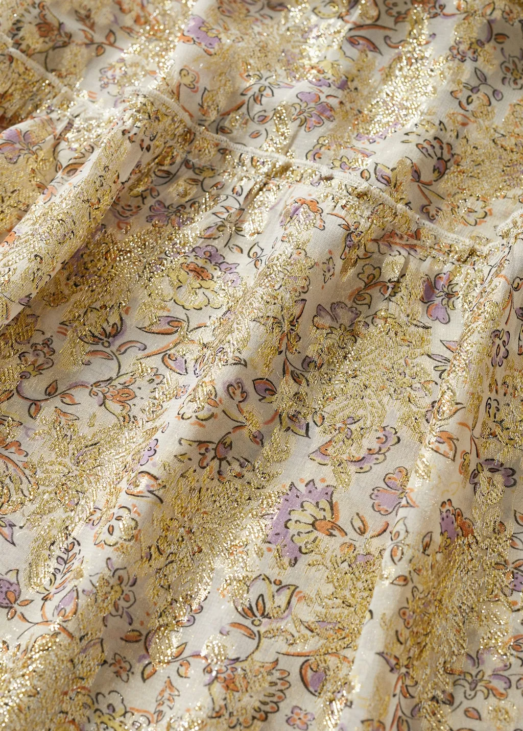 Vestito fiori lurex