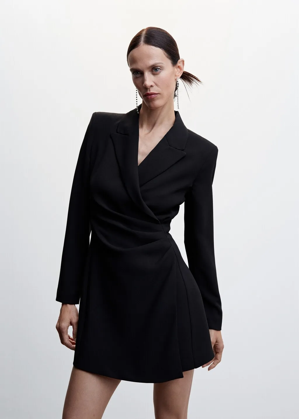 Vestito incrociato revers