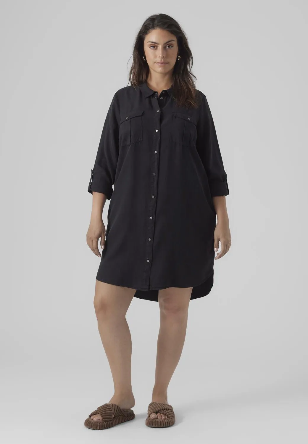 VMSILA SHORT DRESS - Vestito di jeans