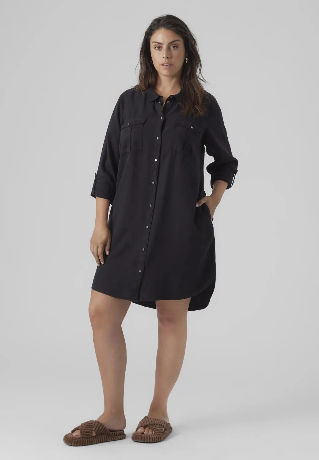 VMSILA SHORT DRESS - Vestito di jeans