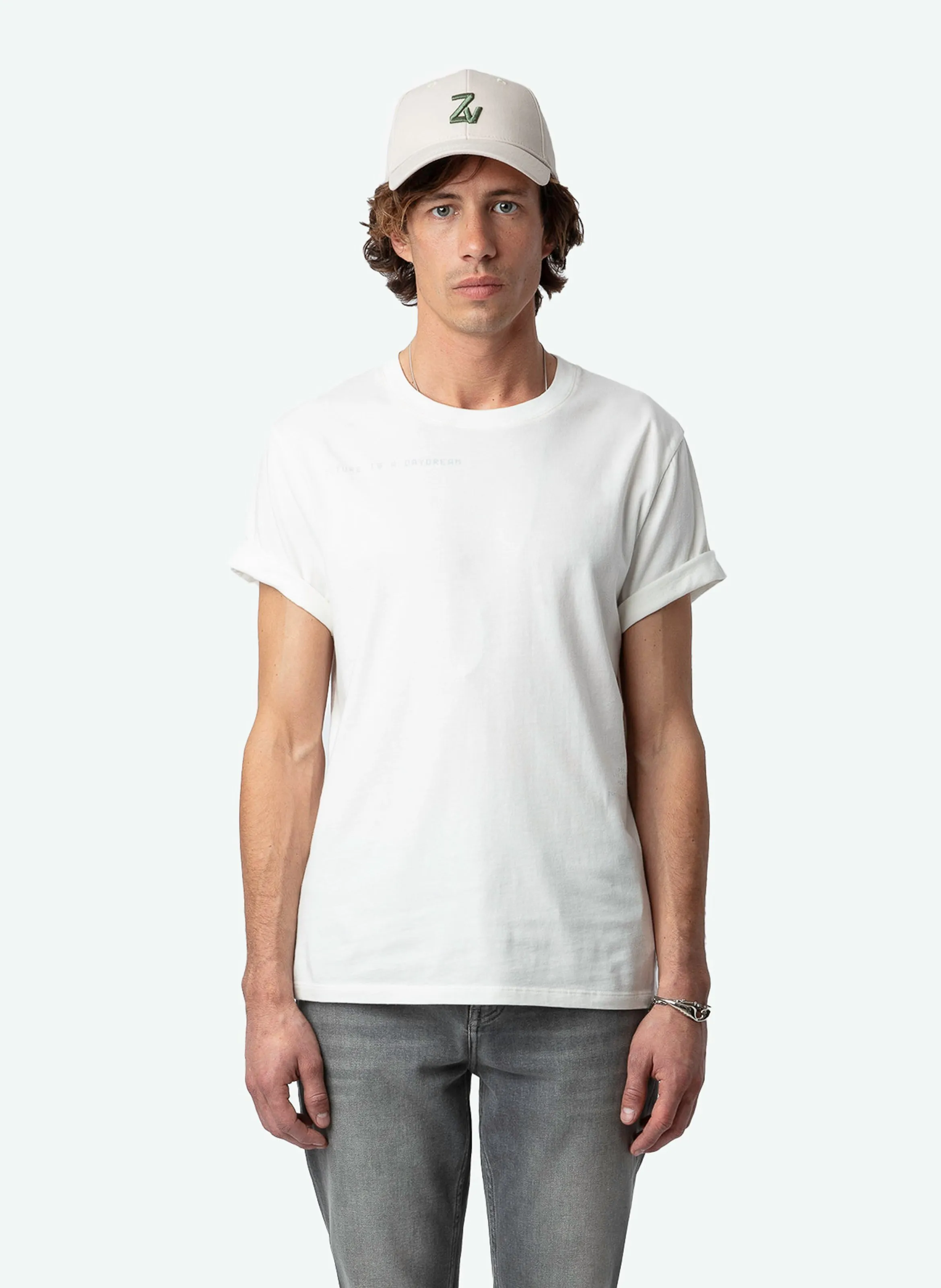  ZADIG&VOLTAIRE   TOMMY - T-shirt dritta scollo tondo in cotone bio | Bianco