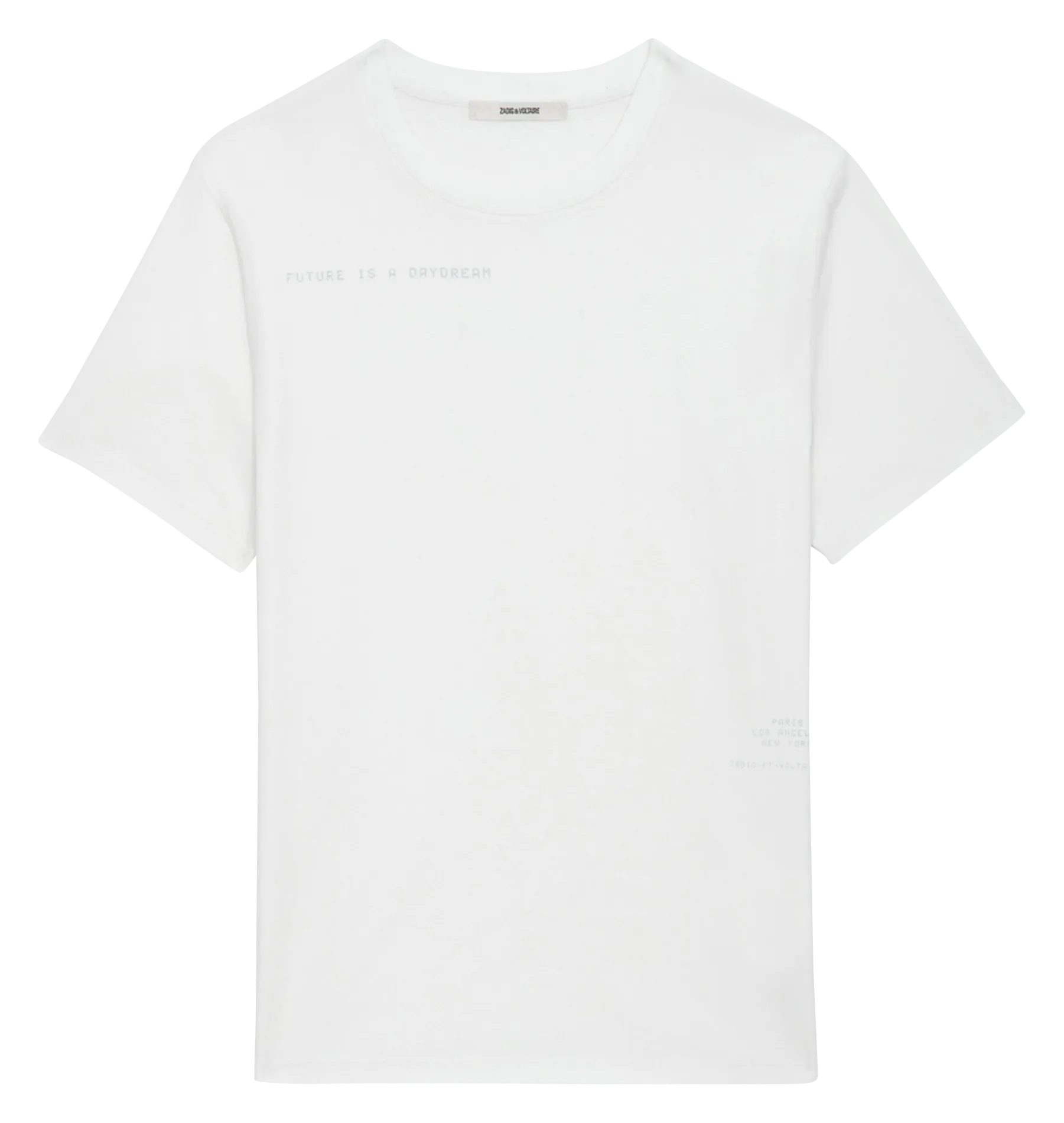  ZADIG&VOLTAIRE   TOMMY - T-shirt dritta scollo tondo in cotone bio | Bianco
