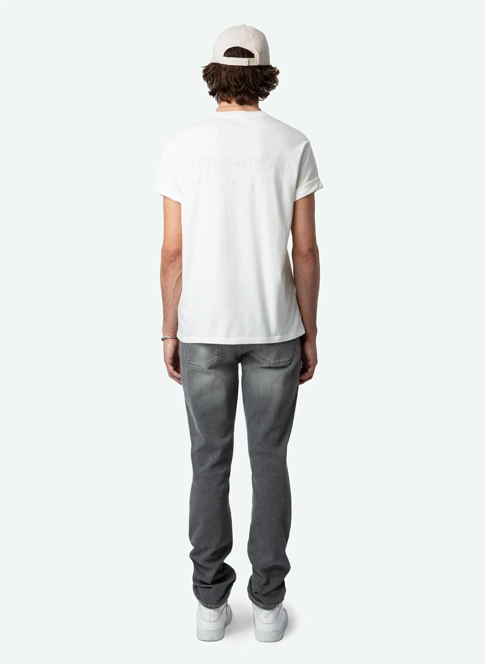  ZADIG&VOLTAIRE   TOMMY - T-shirt dritta scollo tondo in cotone bio | Bianco